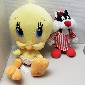 Looney Tunes Tweety Pie & Sylvester Plushes